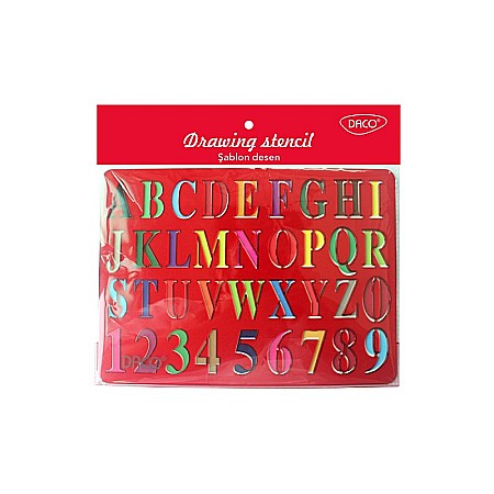 INSTRUMENTE DE DESEN SI PROIECTARE - ADA SABLON DESEN DACO ALFABET 25*20CM SB002A