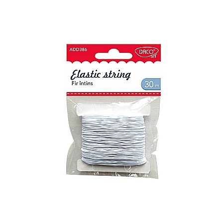 Fire, panglici, snururi Bijuterii - ADA ACCESORII CRAFT ELASTIC FIR INTINS, ELASTIC 30 METRI DACO AD386