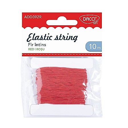 Fire, panglici, snururi Bijuterii - ADA ELASTIC DACO ROSU  10M AD392R