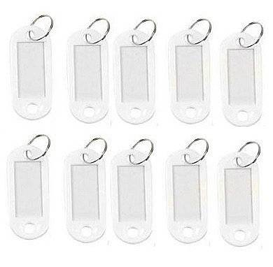 MIJLOACE DE PREZENTARE - GOL ETICHETE CHEI EVO PLASTIC ALB 10/SET