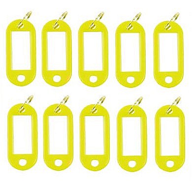 Brelocuri amuzante - ND ETICHETE CHEI EVO PLASTIC GALBEN 10/SET EV5K04