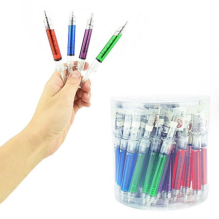 Instrumente pentru scris kids - ROB PIX RETRACTABIL FORMA SERINGA CULORI ASORTATE 11205