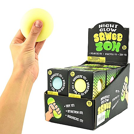 ROB MINGE SQUISHY ANTISTRESS 7CM GLOW IN THE DARK 54052 [1]