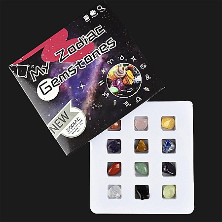 ROB SET PIETRE PRETIOASE 1-2CM ZODIAC 12 BUCATI 70307 [0]