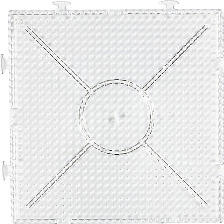 Margele Fuzibile - CC PLANSETA PATRATA PENTRU MARGELE FUZIBILE 15*15CM TRANSPARENTA 75310