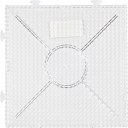 CC PLANSETA PATRATA PENTRU MARGELE FUZIBILE 15*15CM TRANSPARENTA 75310 [1]