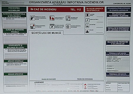 Formulare tipizate - GOL PLAN EVACUARE A3