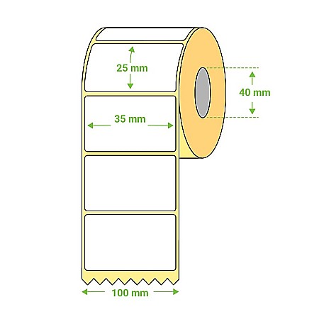 ROM ROLA PRET 32*25 MM, TERMICA, 2000 ETICHETE/ ROLA [3]