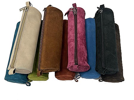 Etuiuri - LAM ETUI CILINDRIC PIELE NATURALA/VELUR DIVERSE CULORI