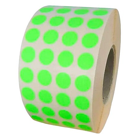 ROM ROLA PRET BULINE MICI 10*10 MM 17320 ETICHETE/ ROLA COLOR [1]