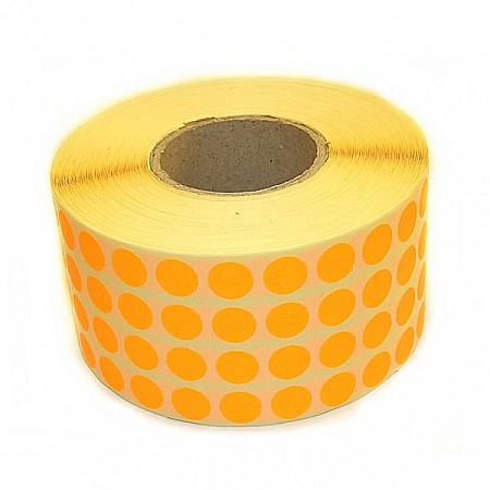 ROM ROLA PRET BULINE MICI 10*10 MM 17320 ETICHETE/ ROLA COLOR [4]