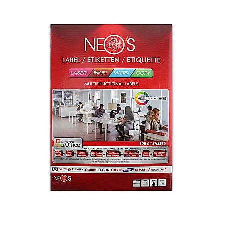 Etichete autoadezive - ADA ETICHETE AUTOADEZIVE 16/A4 100/SET NEO