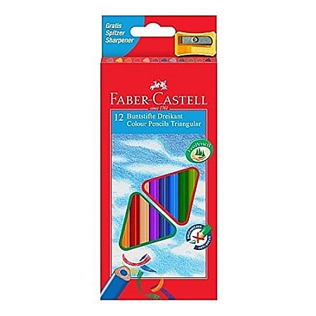 LEC CREIOANE COLORATE FABER-CASTELL TRIUNGHIULARE ECO 12/SET FC120523
