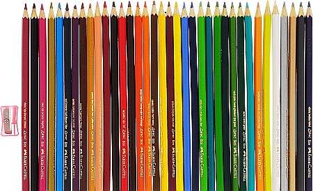 LEC CREIOANE COLORATE FABER-CASTELL ECO CU ASCUTITOARE 36/SET  FC120136 [1]