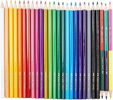 RECHIZITE SCOLARE - LEC CREIOANE COLORATE FABER-CASTELL ECO 24+3/SET FC110324