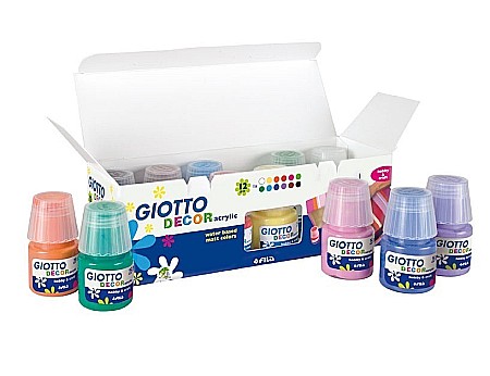RECHIZITE SCOLARE - FIL VOPSEA ACRILICA GIOTTO 12 X 25 ML 12/SET 530600