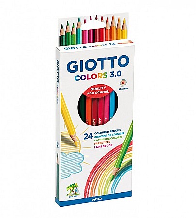 RECHIZITE SCOLARE - FIL CREIOANE COLORATE 24/SET GIOTTO COLORS 3.0 276700