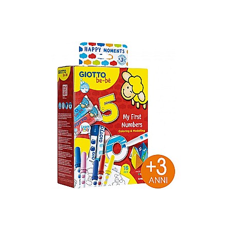 Materiale Didactice - KIT PLASTILINA+CARIOCI GIOTTO BEBE MY FIRST NUMBERS 478600