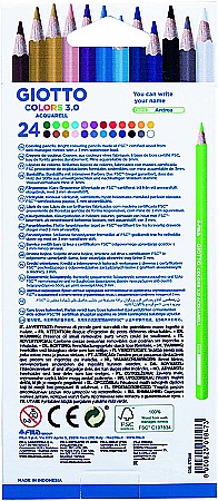 FIL CREIOANE COLORATE GIOTTO AQUARELL 24/SET 277200 [1]