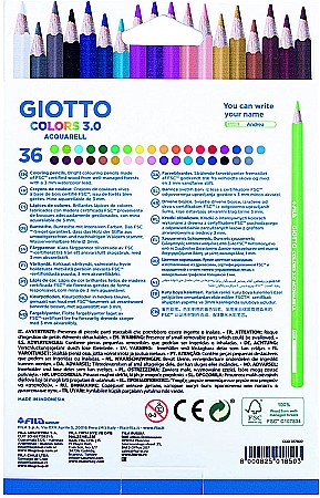 FIL CREIOANE COLORATE GIOTTO AQUARELL 36/SET 277300 [1]