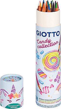 FIL CREIOANE COLORATE GIOTTO AQUARELL 18/SET, PASTEL, CANDY COLLECTION 250000 [1]