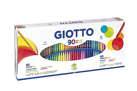 FINE ARTS&GRAPHICS - FIL SET 90 PIESE STILNOVO, 50 CREIOANE COLORATE SI 40 CARIOCI, GIOTTO 25750000