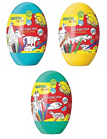 FIL SET DESEN GIOTTO BEBE Stick & Color Egg OU 472700 [0]