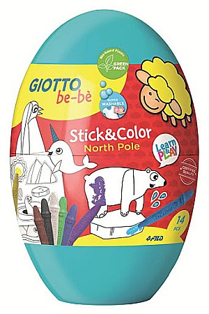 FIL SET DESEN GIOTTO BEBE Stick & Color Egg OU 472700 [1]