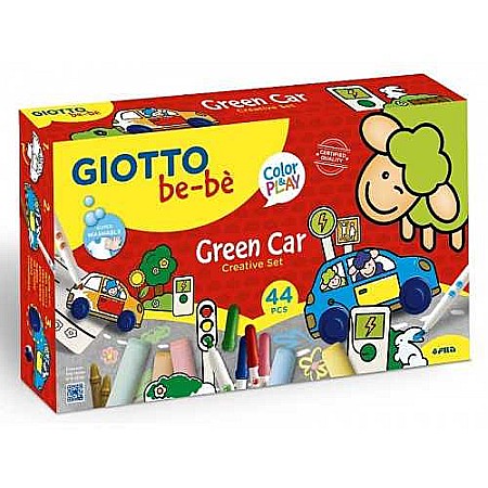 Seturi Creative pentru Copii - SET CREATIV GIOTTO BEBE GREEN CAR JOACA SI DESEN 477500