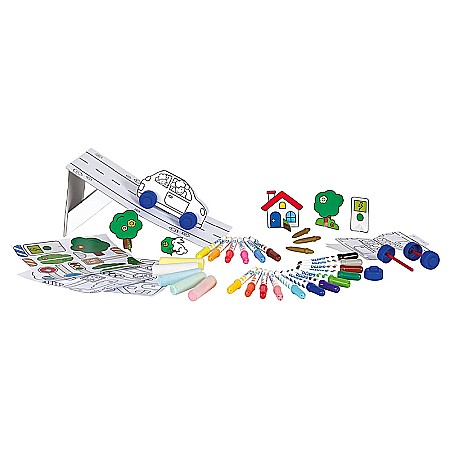 SET CREATIV GIOTTO BEBE GREEN CAR JOACA SI DESEN 477500 [1]