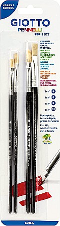 Pensule scolare set - FIL SET PENSULE GIOTTO 577 NR.4,6,8,10 4/SET 26400