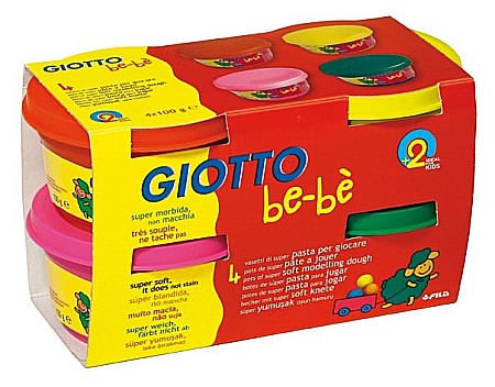 Pasta pentru modelaj - FIL PLASTILINA MODELAJ GIOTTO BEBE 100GR*4/SET 464902