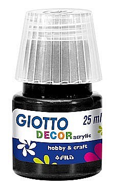 RECHIZITE SCOLARE - FIL VOPSEA ACRILICA GIOTTO 25ML NEGRU 538124