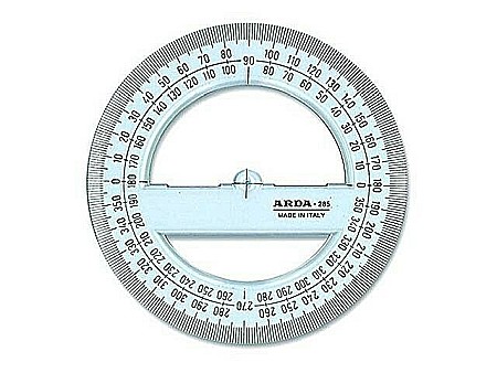 Rigle,echere si raportoare - ARD RAPORTOR TECNOSCHOOL 360 GRADE/12CM 405SS