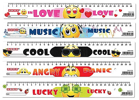 Rigle,echere si raportoare - ARD RIGLA 30CM EMOTICON ARDA 28930DESP