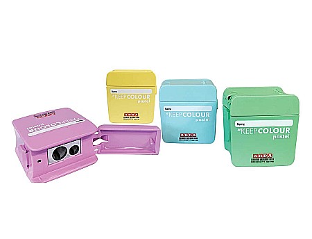 RECHIZITE SCOLARE - ARD ASCUTITOARE DUBLA CLACK DIVERSE CULORI PASTEL TE800KCPSC