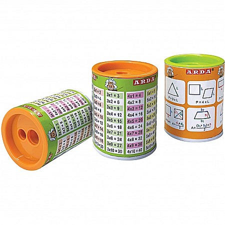 RECHIZITE SCOLARE - ARD ASCUTITOARE DUBLA CU CONTAINER FORMULE MATEMATICE 825MSC