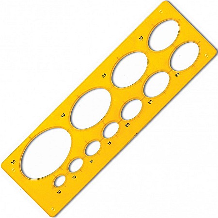 Sabloane - ARD SABLON ELIPTIC DIAMETRU 10MM LA 50MM 196*63MM 7127