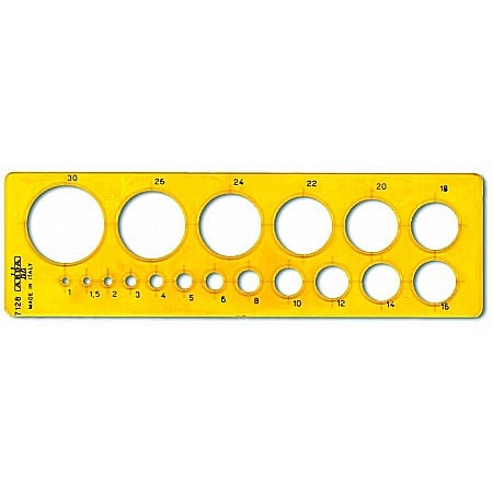 Sabloane - ARD SABLON CERCURI DIAMETRU 1MM LA 30MM 193*58MM 7128