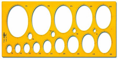 Sabloane - ARD SABLON ELIPTIC DIAMETRU 8MM LA 75MM 270*130MM 7135