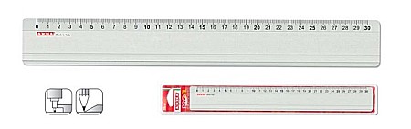 RECHIZITE SCOLARE - ARD RIGLA 30CM ALUMINIU 18230