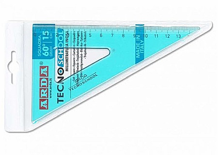 Rigle,echere si raportoare - ARD ECHER TECNOSCHOOL 60 GRADE/15CM 40215SS