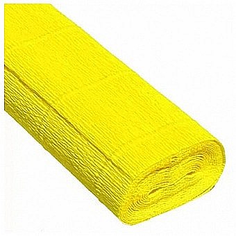 RECHIZITE SCOLARE - HARTIE CREPONATA FLORISTICA IPB 50*250CM 140GR GALBEN PF975