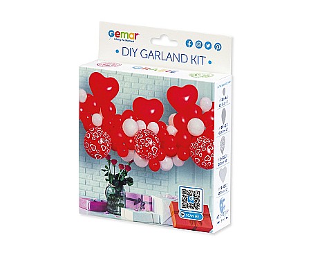 GOD GHIRLANDA DIN BALOANE GEMAR DIY Love, 2m, 65/set 031409 [2]