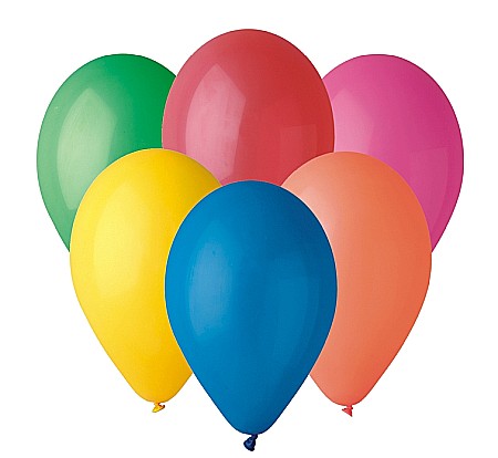 Baloane si accesorii - GOD BALOANE LATEX GEMAR G90 pastel 10, 25cm, multicoloured 50/set G90/80/50
