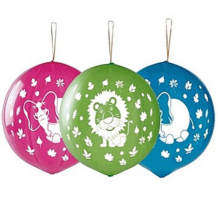 ARTICOLE PARTY - GOD BALOANE Premium balloons, Jungle, ball shape with rubber band, 3/set GB/PG06