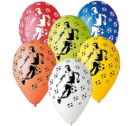 GOD BALOANE Premium Balloons "Soccer Players", 30cm, mix 5/set GS110/P152 [0]