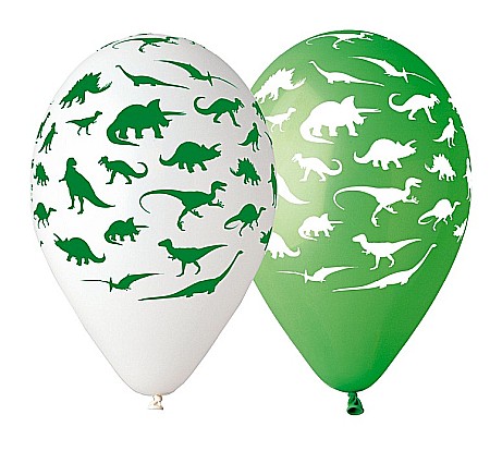 ARTICOLE PARTY - GOD BALOANE Premium Balloons "Dinosaur", 30cm, mix 5/set GS110/P154