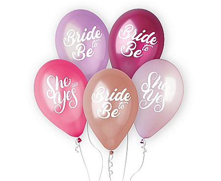 Nunti, botezuri - GOD BALOANE Premium helium ballons, Ladies Night, 33cm, 5/set GMS120/LNG