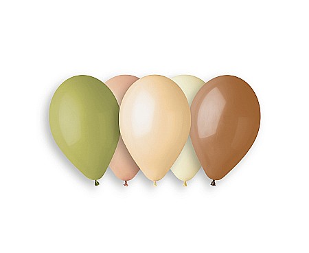 ARTICOLE PARTY - GOD BALOANE Premium helium balloons, colours of nature, 33cm 5/set G120/KN5